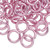 Jump Ring, Pink, 100 Anodized Aluminum 12 Gauge 12mm Round Jump Rings with 7.9mm Inside Diameter