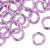 Jump Ring, Light Purple, 100 Anodized Aluminum 12 Gauge 12mm Round Jump Rings with 7.9mm Inside Diameter