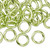 Jump Ring, Green, 100 Anodized Aluminum 12 Gauge 12mm Round Jump Rings with 7.9mm Inside Diameter