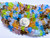 Bead Prairie Mix, 50 Czech Pressed Glass 8x6mm Cone Flower Beads with 1mm Hole *