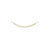 Bead, Gold Plated Brass 20x1.2mm Curved Tube Beads 144 with 0.8-1mm Hole