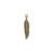 Charm, 100 Antiqued Gold Plated Brass 18x4mm Drop Feather Charms