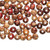 100 Multi Color Pattern Painted Hand Cut 8mm Round Wood Beads with 2.2-2.6mm Hole `