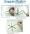 Wire Form, 8 Snowflake Ornament, Spider's Webs 3.75 Inches Metal Wire Forms  Just Add Beads