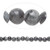 1 Strand Black & Grey Jungle Jasper Gemstone 4mm Round Beads  *