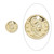 50 Gold Plated Brass 10mm Round Roman Replica Coin Charms `