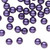 Czech Glass Deep Purple Pearl Coated 6mm Round Beads with 0.7-1.1mm Hole 1 Strand(67)