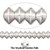 1 Std(115) Silver Plated Solid Brass 6x4mm Double Cone Beads with 2mm Hole *