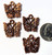 4 Antiqued Copper Plated Pewter 18x14mm Filigree BUTTERFLY Charms *