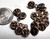 Drop, Charm, 16 Antiqued Copper Plated Pewter 8mm Moon FACE Round Charms  *