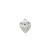 10 Silver Plated Brass  10x10mm Heart Charms *