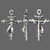 2 Antiqued Silver Plated Pewter Double Sided 28x18mm Scarecrow Charms *