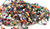 Bead Mix, Glass, India, 10 Strands Craft Bulk Assorted 3-6mm Glass Bead Mix with 0.5-1mm Hole