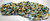 Bead Mix, Glass, India, 10 Strands Craft Bulk Assorted 3-6mm Glass Bead Mix with 0.5-1mm Hole