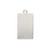 Drop, 4 Silver Plated Steel Double Sided 25x14mm Smooth Rectangle Charms *