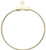 Beading Hoop, 100 Gold Plated Brass 30mm Beading Hoops Earrings with Hole