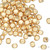 100 Gold Plated Brass Small 2mm Smooth Rounded Square Beads with 0.5mm Hole