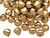 Bead, 100 Gold Plated Brass Smooth 5mm Teardrop Beads with 0.9mm Hole
