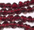 Bead, Heart, Glass Red 11x11mm Side Drilled Heart Beads, 1-1.25mm Hole 80+ Beads