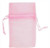 12 Pink Organza 3x4 Inches Drawstring Jewelry Gift Bags