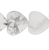 1 Strand(100-110) White Howlite 4x4mm Flat Heart Beads with 0.5mm Hole *