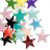 120 Silver Plated Brass & Epoxy 17x17mm Double-Sided Star Charms Mix *
