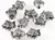 Bead, Fish, 10 Antiqued Silver Plated Pewter 15x13mm Double Sided Puffed Fish Beads