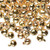 Bell, 100 Gold Plated Steel 6mm Round Jingle Bell Charms with Tiny Clappers