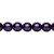 1 Strand(50) Czech Pearl Glass Purple 8mm Round Beads with 0.8-1.3mm Hole