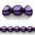 1 Strand(50) Czech Pearl Glass Purple 8mm Round Beads with 0.8-1.3mm Hole