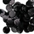 100 Black Mussel Shell 10mm (0.39") Round Coin Drop Charms with 1mm Hole *