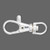 Clasp, Lobster Claw, 6 Silver Plated Pewter 31x13mm Lobster Clasps with Swivel