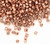 7.5 Grams(1,500) Delica Opaque Copper Plated #11 Round Seed Beads(DB0040)