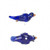 6 Lampwork Glass 26x11mm Dark Blue Bird Beads with 1.8-2.2mm Hole *