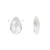 6  Transparent Clear Glass 15x10mm Faceted Flat Teardrop Beads *
