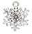 20 Antiqued Silver Plated Pewter  15x14mm SNOWFLAKE Charms