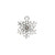 20 Antiqued Silver Plated Pewter  15x14mm SNOWFLAKE Charms