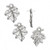 4 Antiqued Silver Plated Pewter 17x12.5mm Maple Leaf Charms  *