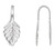 Bail, Fold-over, 100 Silver Plated Brass Fold Over & Glue on Pendant Leaf Bails with 14mm Grip Length