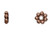 Bead,  Antiqued 100% Copper 4x1.25mm Daisy Spacer Beads 50 Grams Approximately 490