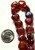 Bead, 2 Strands(80) Iridescent Rainbow Red Glass 10x10mm Heart Beads with 1mm Hole