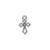 Charm, Cross, 20 Antiqued Silver Plated Pewter 13x10mm Double Sided CROSS Charms