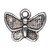 Charm, 50 Antiqued Silver Plated Pewter 13x10mm BUTTERFLY Charms