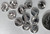 12 Silver Plated Double Sided Hammered 8mm Round Disc Coin 2 Hole Connectors *