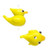 Bead, Glass, Yellow 4 Lampwork 16x15x13mm Beads with 2mm Hole *