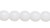 1 Strand Czech Pressed Glass Opaque White Druk 6mm Round Beads