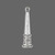 Cord End, 6 Antiqued Silver Pewter 29x8mm Cone Glue In Cord End Bead Cap Drops with 5mm ID