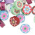 50 Fimo Clay Round Fun & Funky Bead Mix  ~ 12x5mm Coin  *