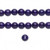 2 Strands(134) Deep Purple Riverstone 6mm Round Beads with 0.5-1.5mm Hole *
