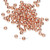 1000 Clear-Coated Solid Copper 3mm Round Smooth Spacer Beads with 0.7mm Hole